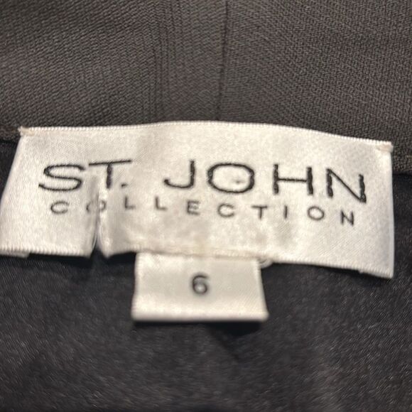 St John Collection Lined Dress Slacks in a beautiful Olive/Brown Size 6 - Picture 4 of 5